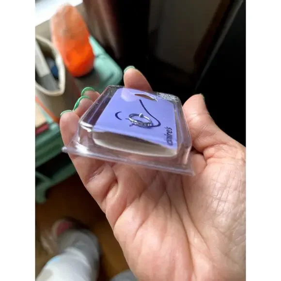 MINI DECORATIVE NOSE RING-STAINLESS STEEL-0.8 MM-STYLISH-BRAND NEW! - Picture 2 of 3